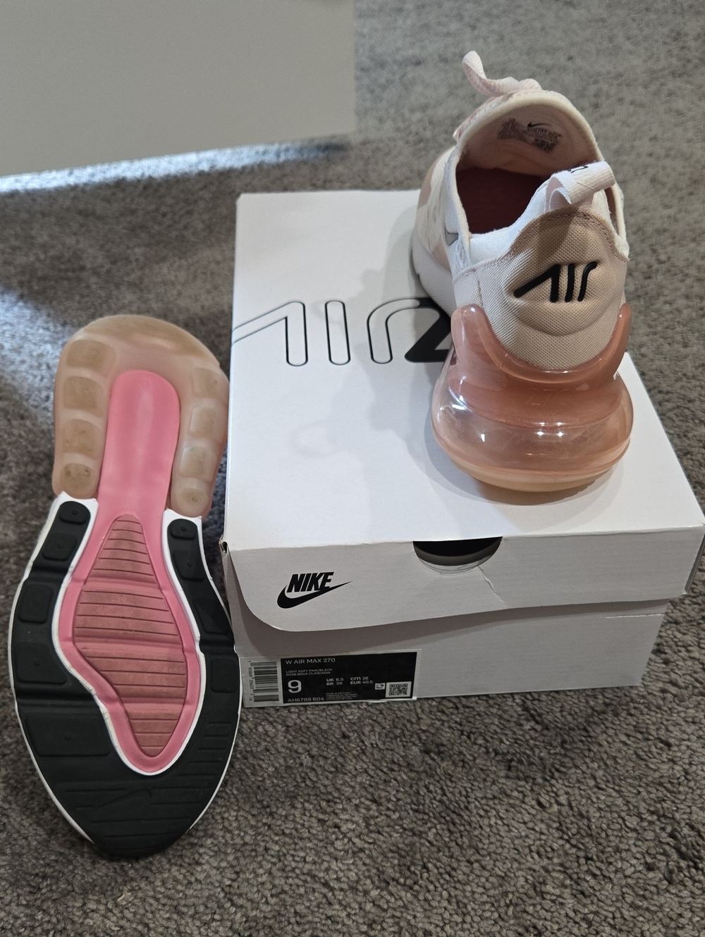 Nike Air Max 270 Women’s Sneakers - Blush Pink - Picture 4 of 6
